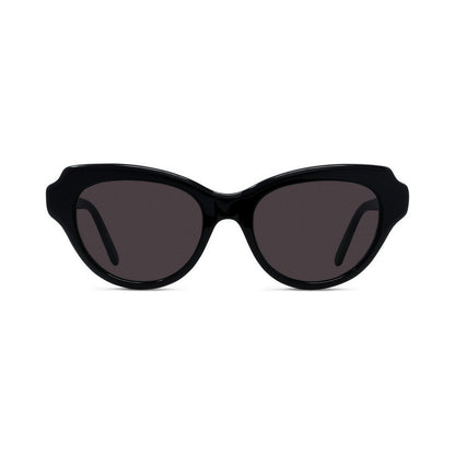 Slim Black Geometric Sunglasses