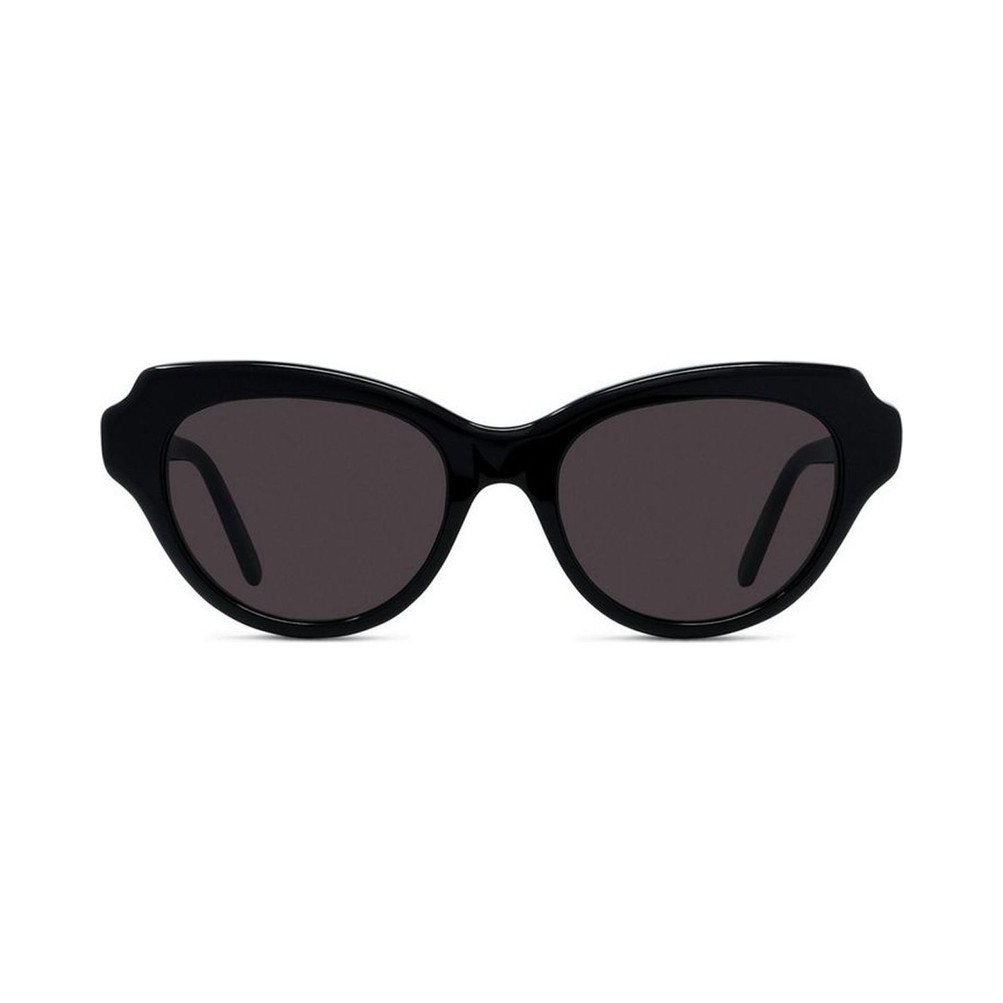 Slim Black Geometric Sunglasses