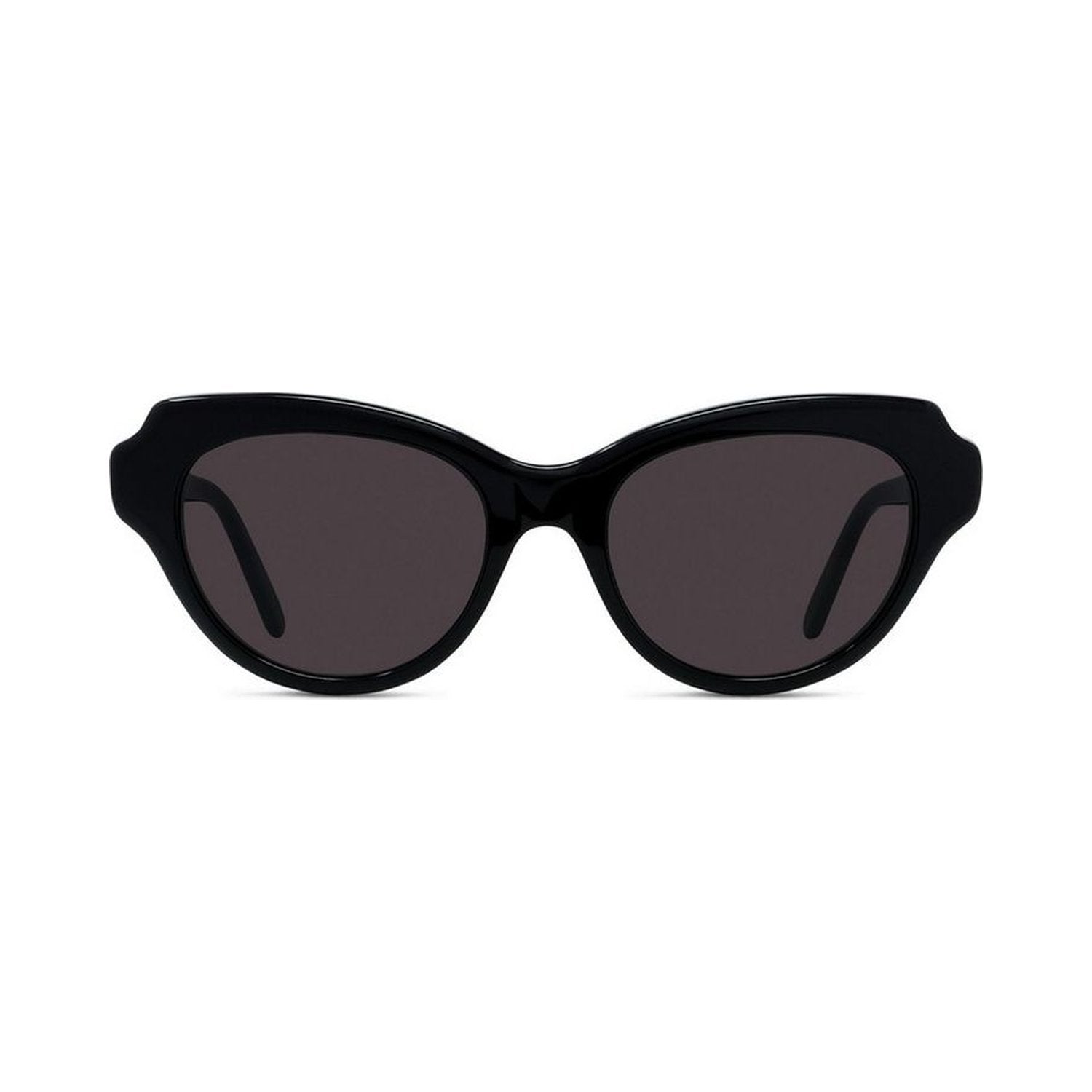 Slim Black Geometric Sunglasses