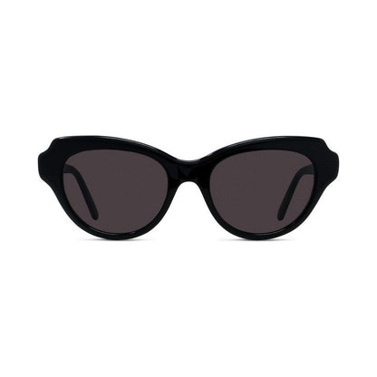 Slim Black Geometric Sunglasses