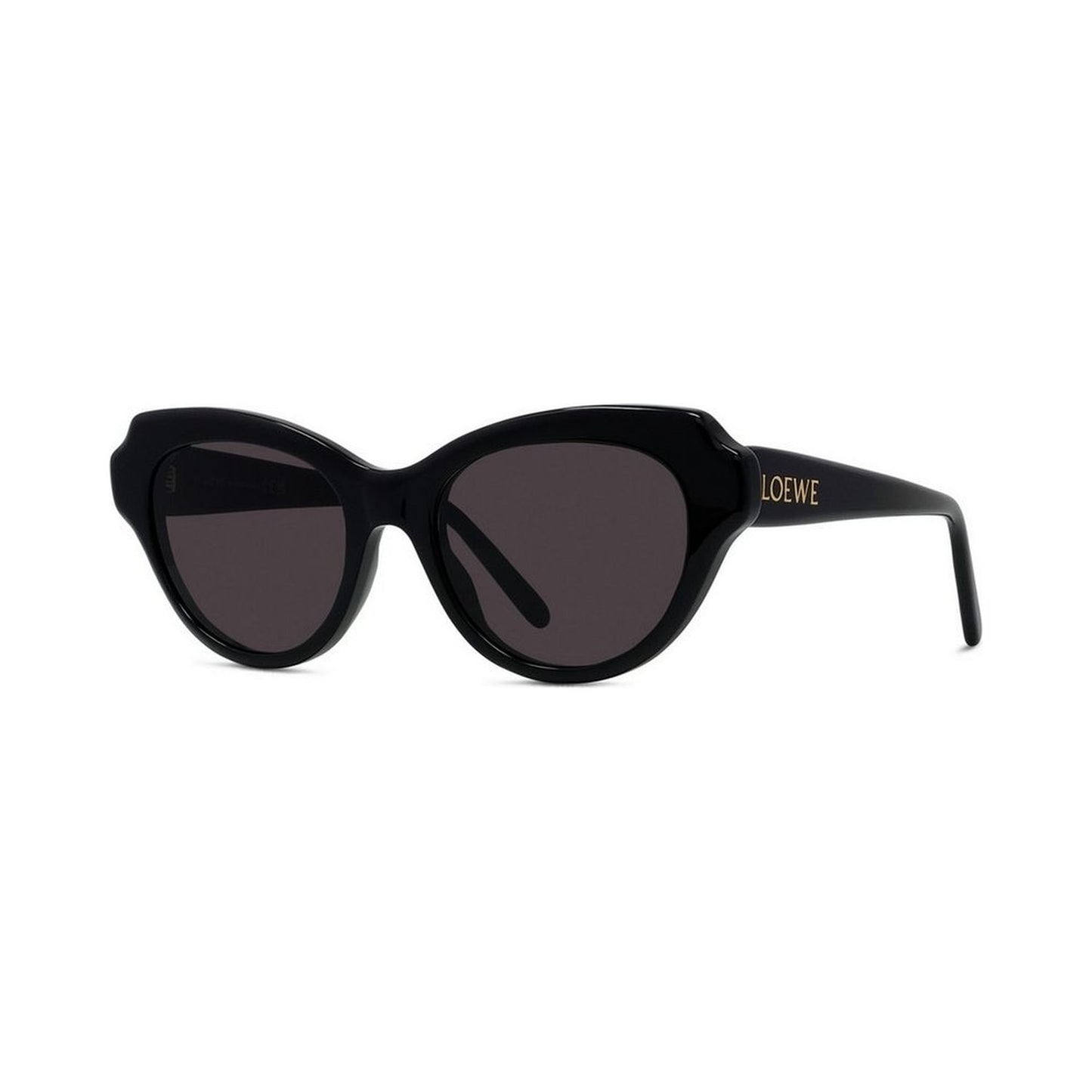 Slim Black Geometric Sunglasses