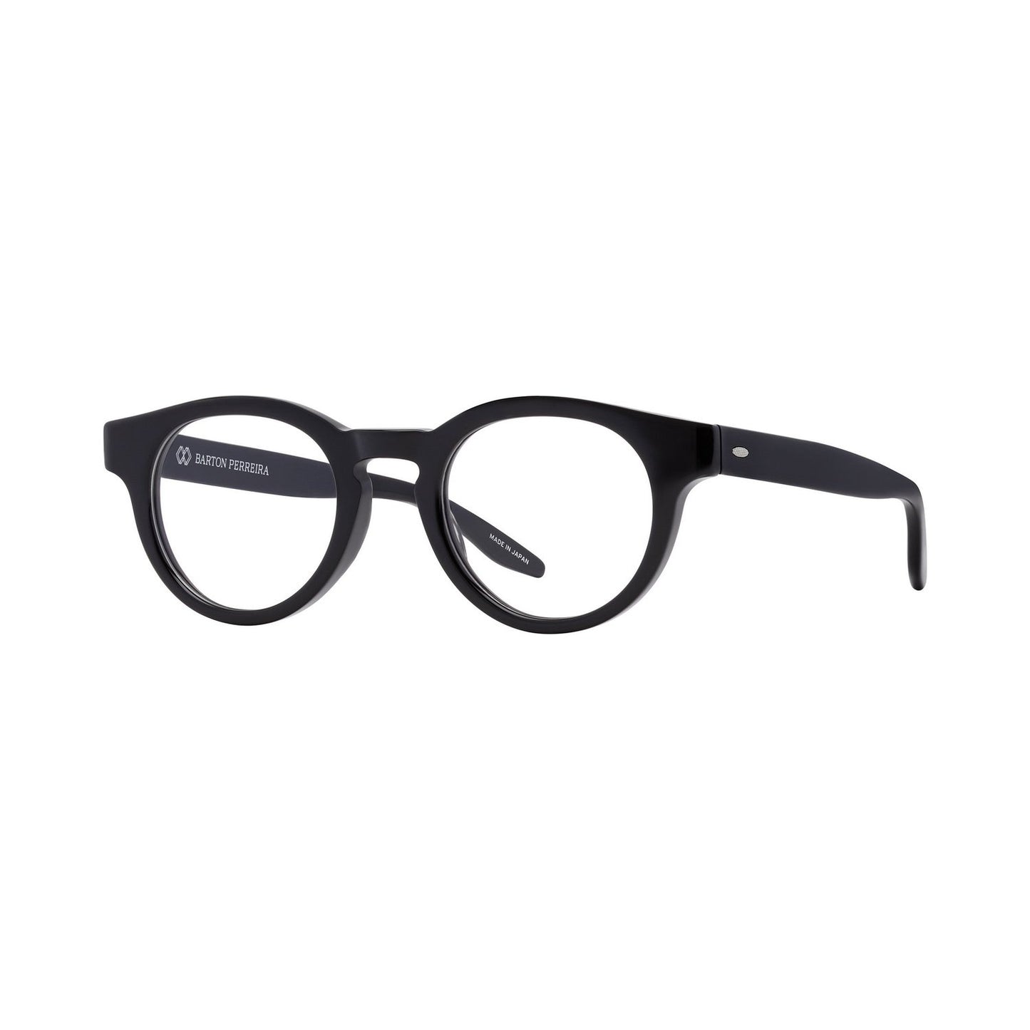 Oxford Black Round Eyeglasses