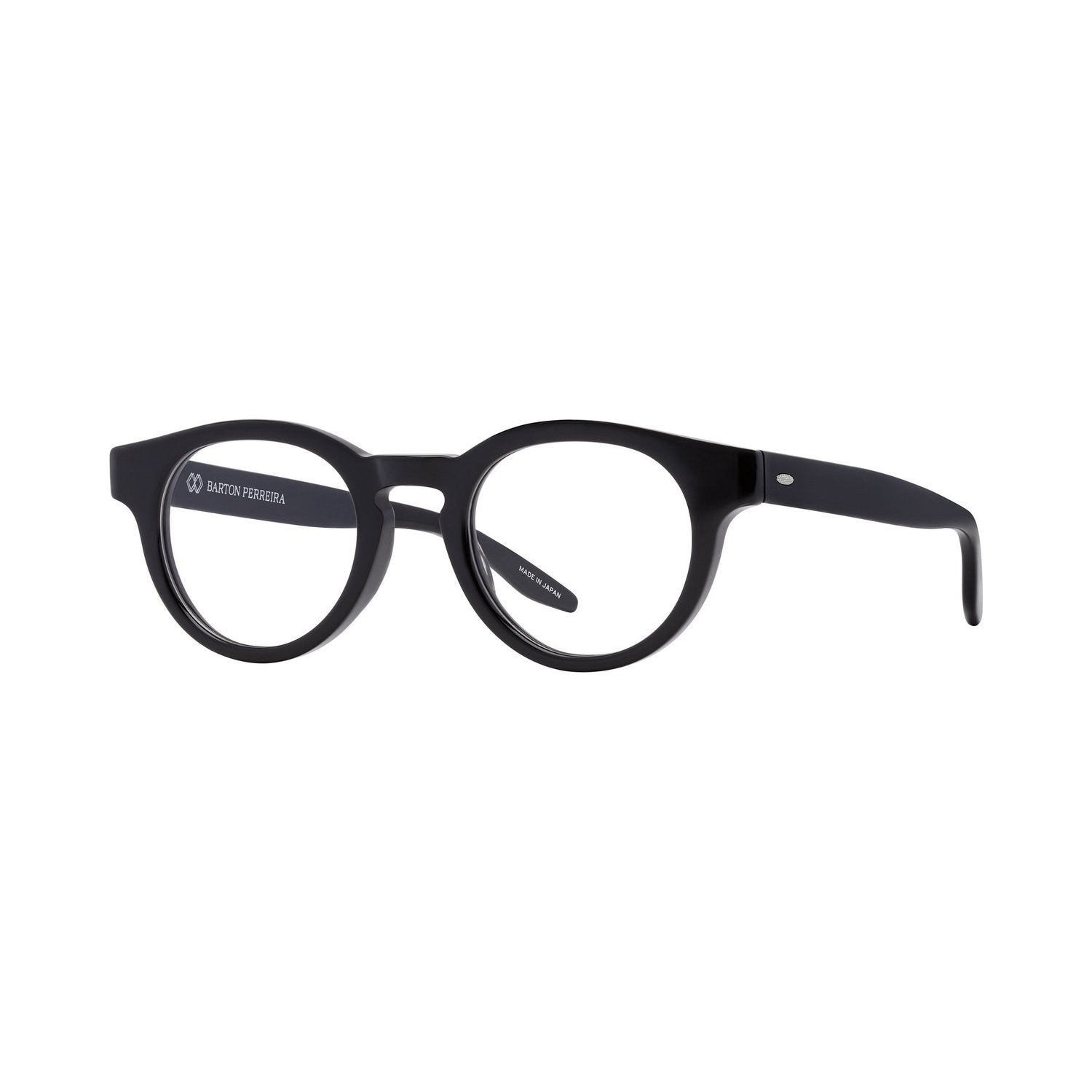 Oxford Black Round Eyeglasses