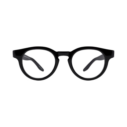 Oxford Black Round Eyeglasses