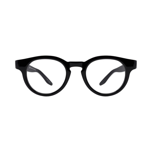 Oxford Black Round Eyeglasses