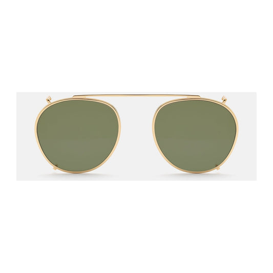 Retrosuperfuture CLIP ON THE WARHOL GREEN | Occhiali da sole oro
