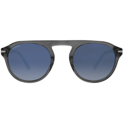 ARTHUR - Shiny Transparent Grey -  Mineral Polarized Blue Gradient