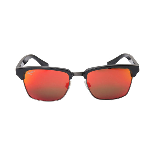 Maui Jim KAWIKA RM257-17C Black Gloss Antique Pewter / Hawaii Lava frontale