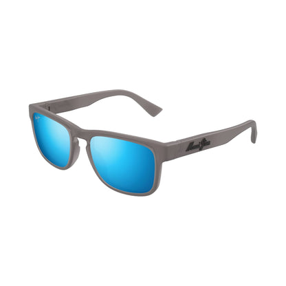 Maui Jim KUPULAU B593-14 Matte Transparent Grey / Blue Hawaii laterale
