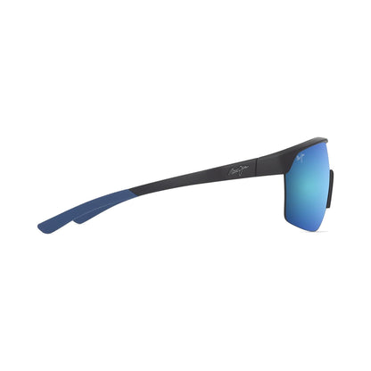 Maui Jim PALUNA B595-02A Matte Black / Blue Hawaii laterale