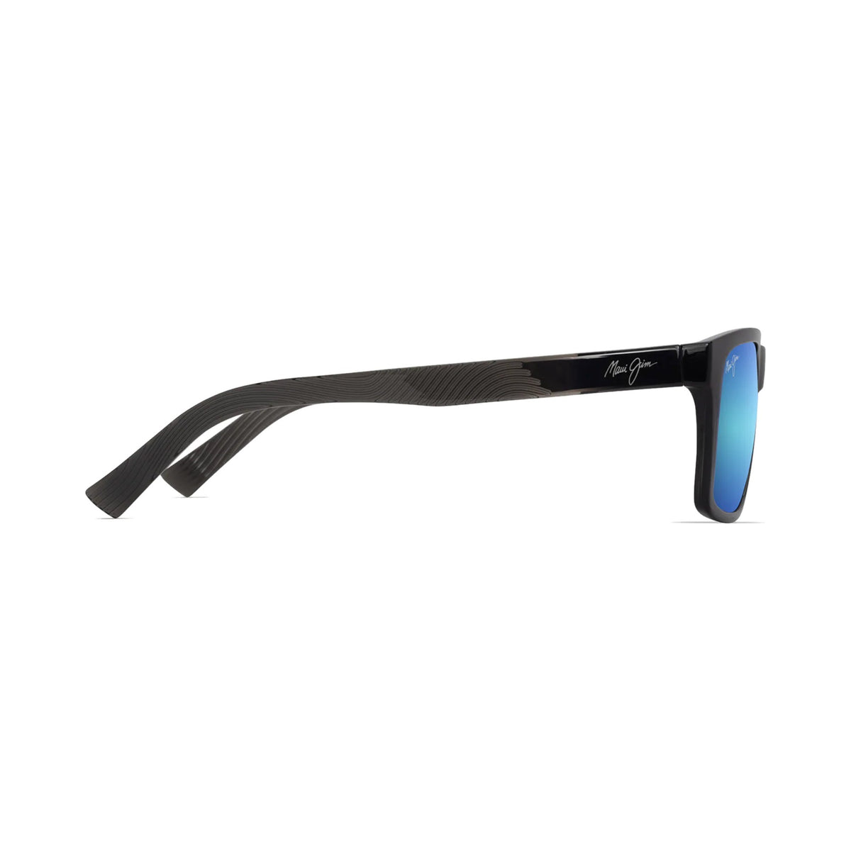 Maui Jim KOWELO B345-14 Shiny Transparent Dark Grey / Blue Hawaii laterale