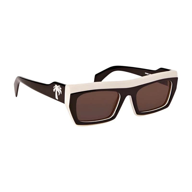 EMPIRE SUNGLASSES WHITE DARK GREY   WHITE DARK GREY