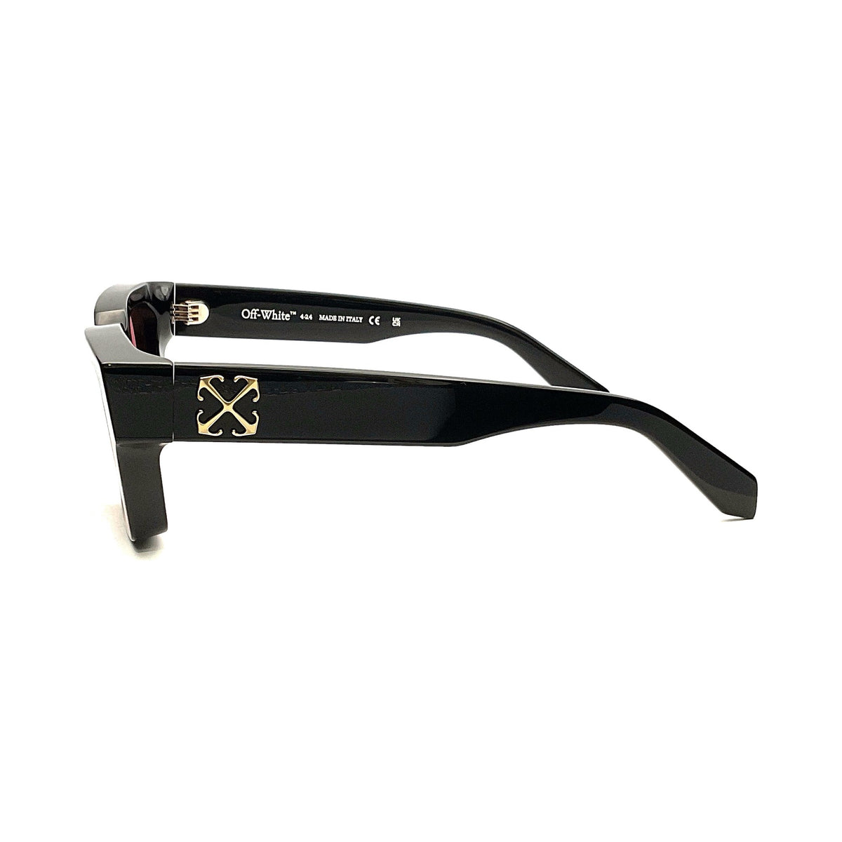 Off-White OERI126 VIRGIL L 1025 black red laterale
