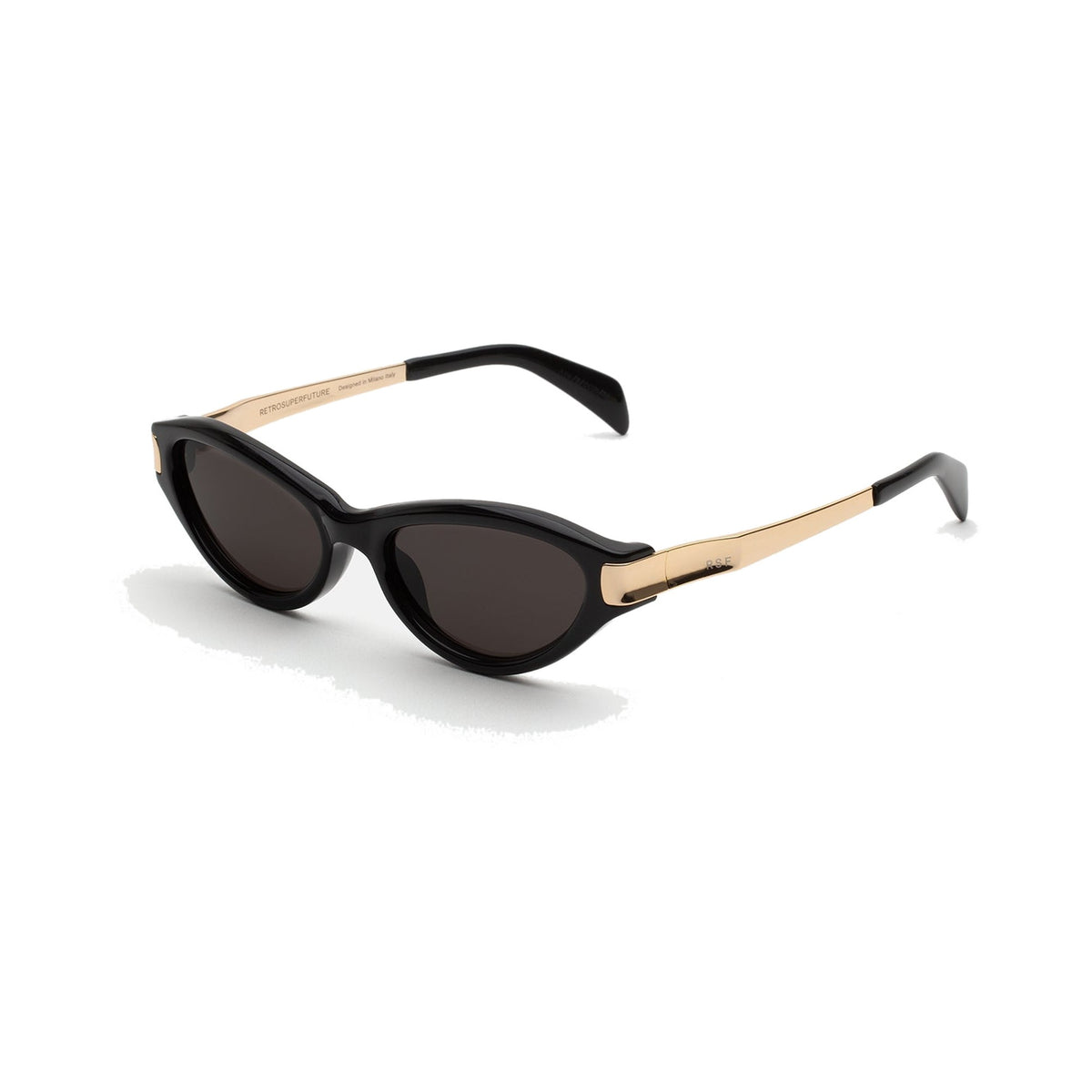 Retrosuperfuture SOLAZU Black & Gold laterale