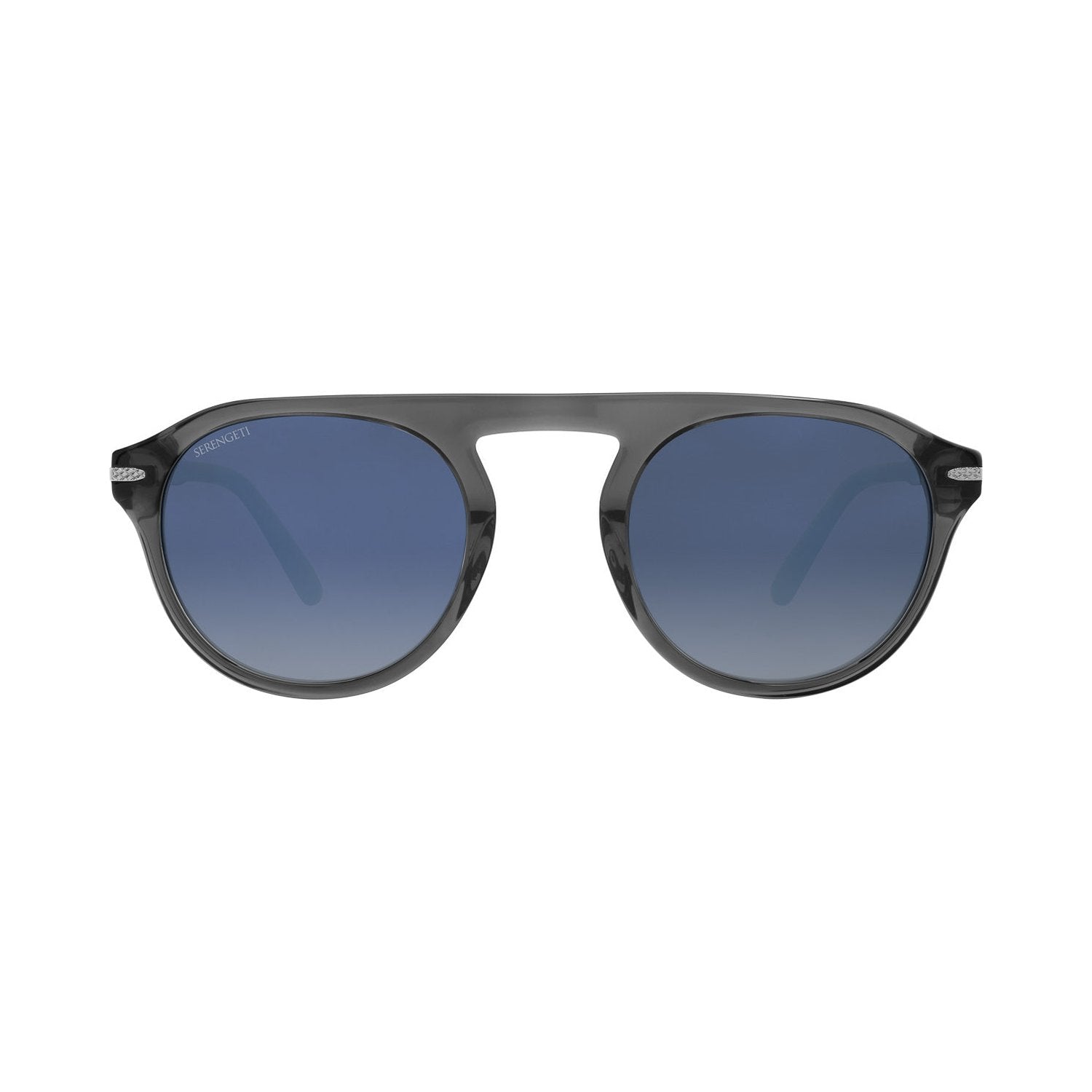 ARTHUR - Shiny Transparent Grey -  Mineral Polarized Blue Gradient
