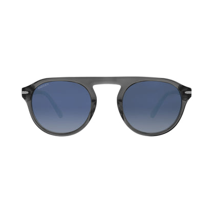 ARTHUR - Shiny Transparent Grey -  Mineral Polarized Blue Gradient