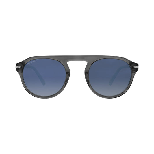 ARTHUR - Shiny Transparent Grey -  Mineral Polarized Blue Gradient