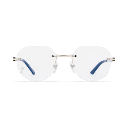 Cartier CT0408O 002 silver silver transpa