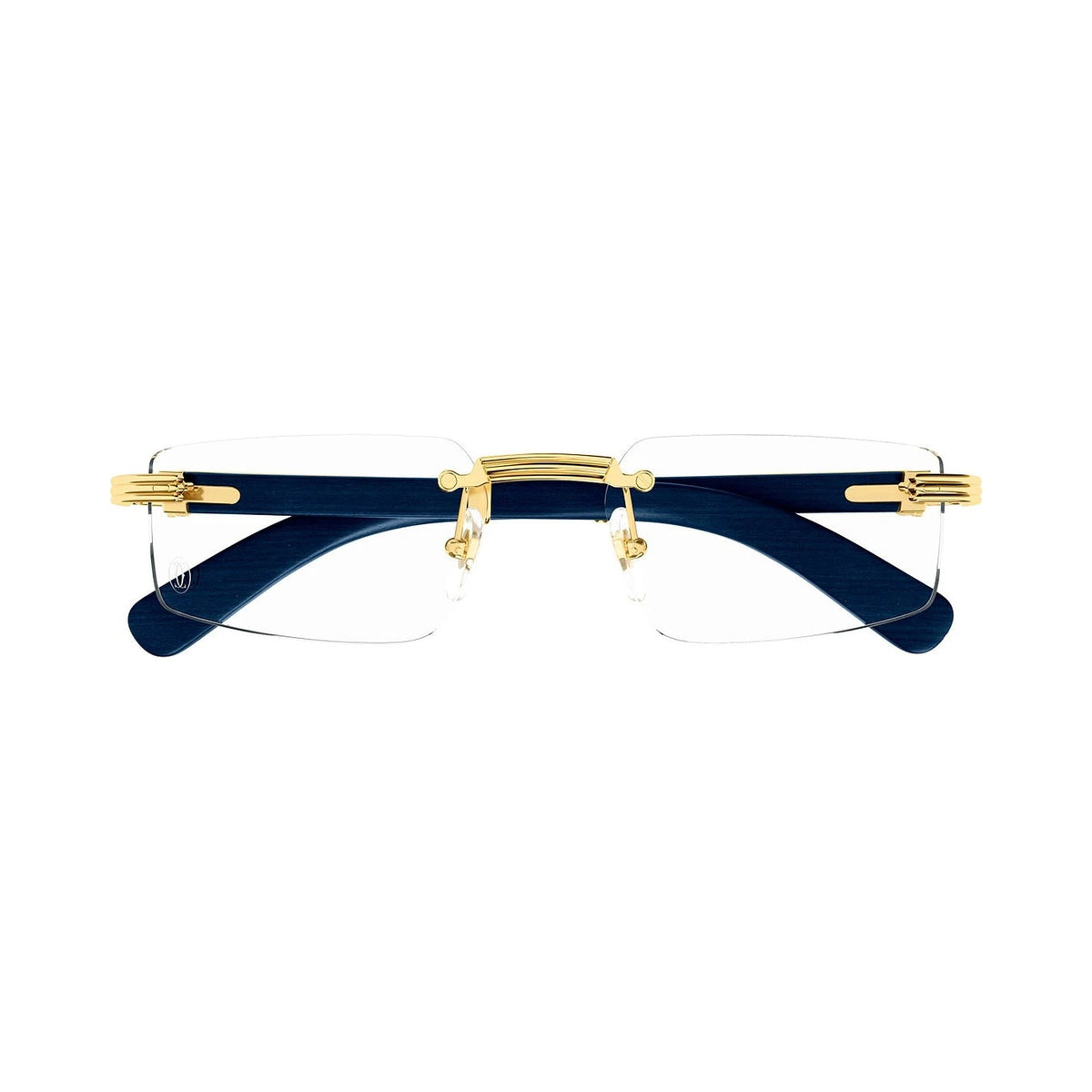 Cartier CT0485O 004 gold blue transparent