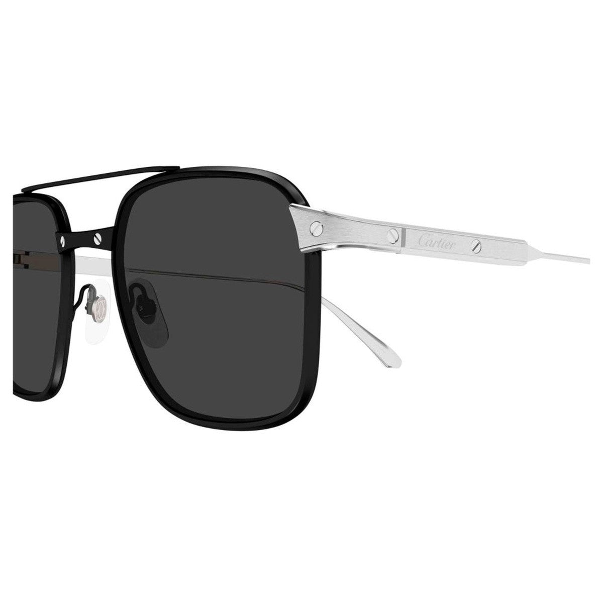 Cartier CT0610S | Occhiali da sole uomo nero argento