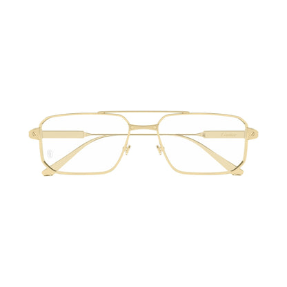 Cartier CT0654O 001 gold gold transparent frontale