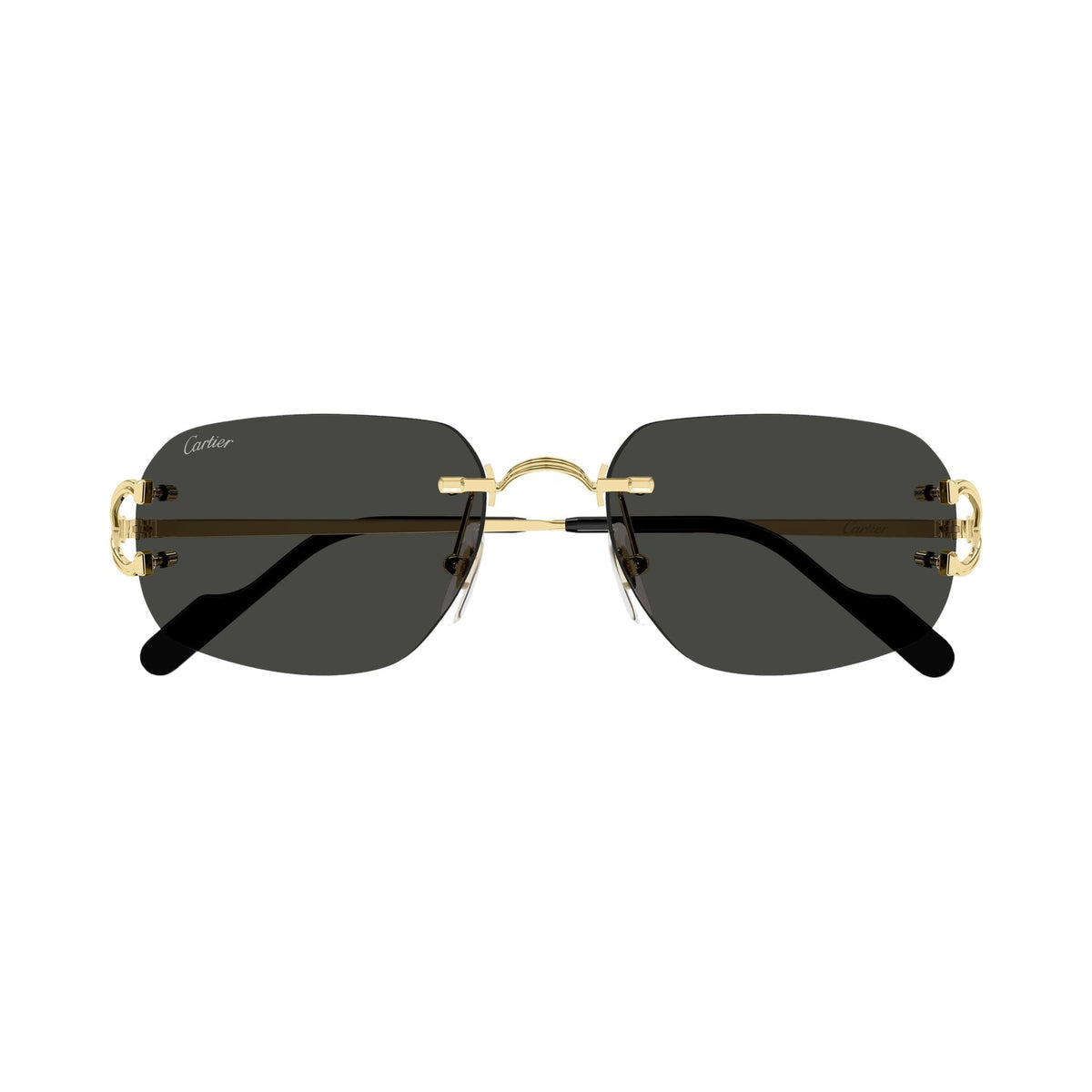 Cartier CT0663S 001 gold gold grey frontale