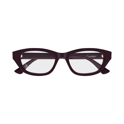Cartier CT0668O 003 burgundy burgundy tra frontale