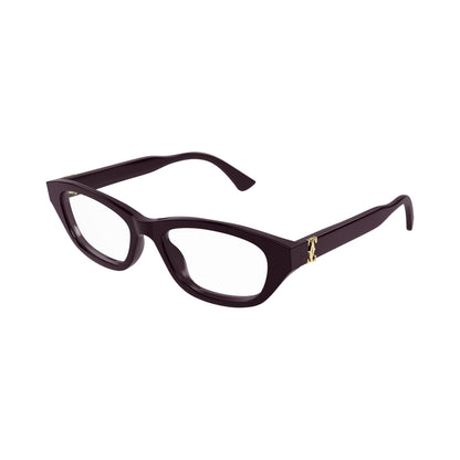 Cartier CT0668O 003 burgundy burgundy tra laterale