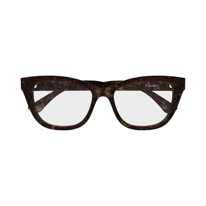 Cartier CT0669O 002 havana havana transpa frontale