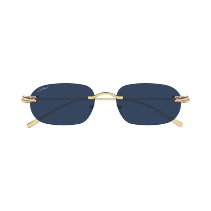 Cartier CT0686S 002 gold gold blue frontale