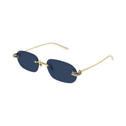 Cartier CT0686S 002 gold gold blue laterale