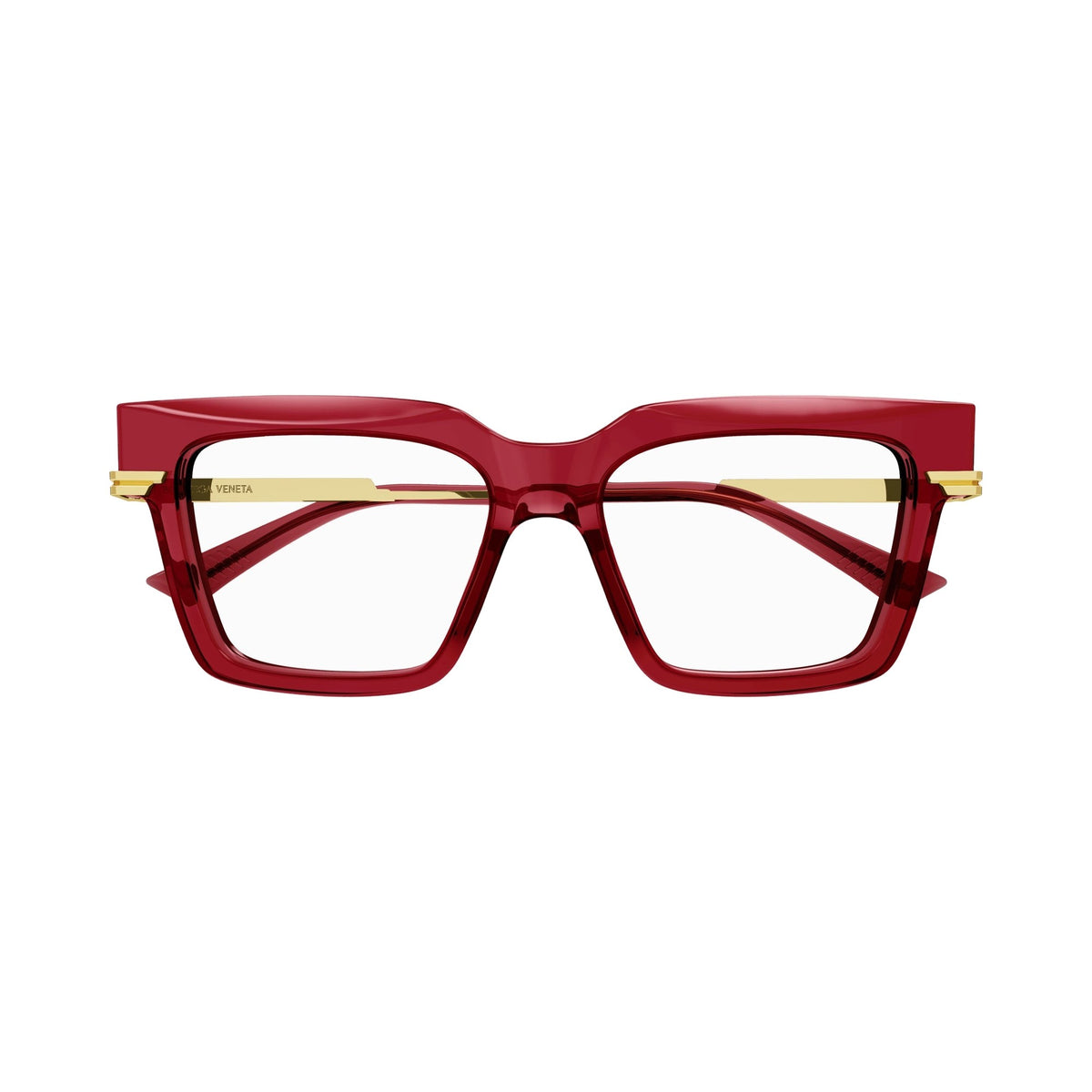 Bottega Veneta BV1243O 004 burgundy gold transpa