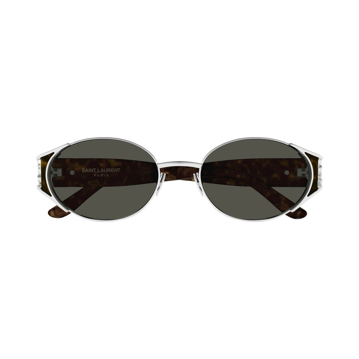 Saint Laurent SL M919 002 Silver Havana Grey frontale