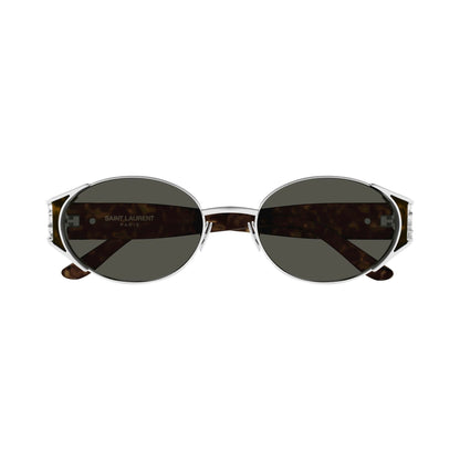 Saint Laurent SL M919 002 Silver Havana Grey frontale