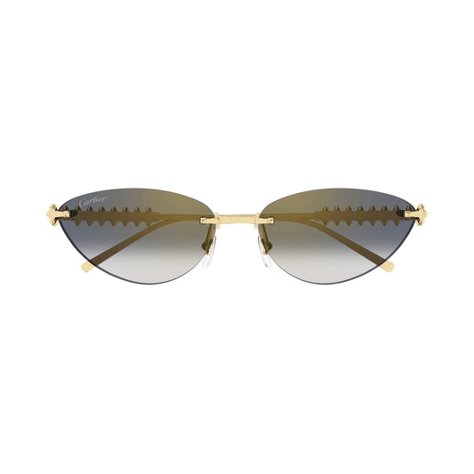 Cartier CT0543S 001 gold gold grey
