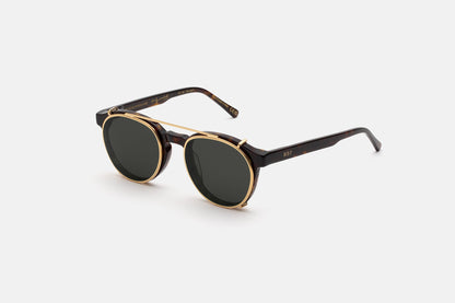 Retrosuperfuture Clip On The Warhol Grey gold tre quarti
