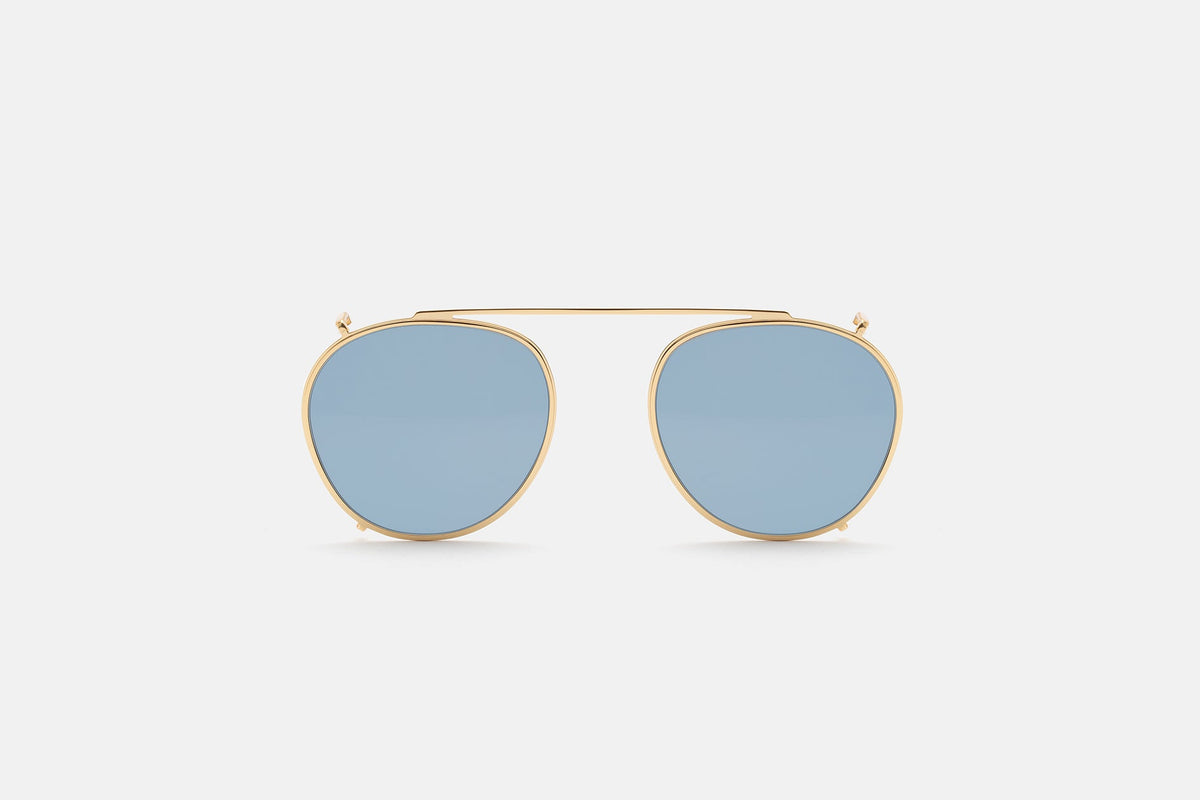 Retrosuperfuture Clip On The Warhol Azure gold frontale