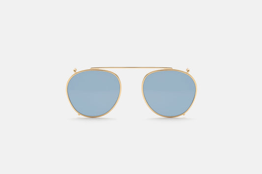 Retrosuperfuture Clip On The Warhol Azure gold frontale