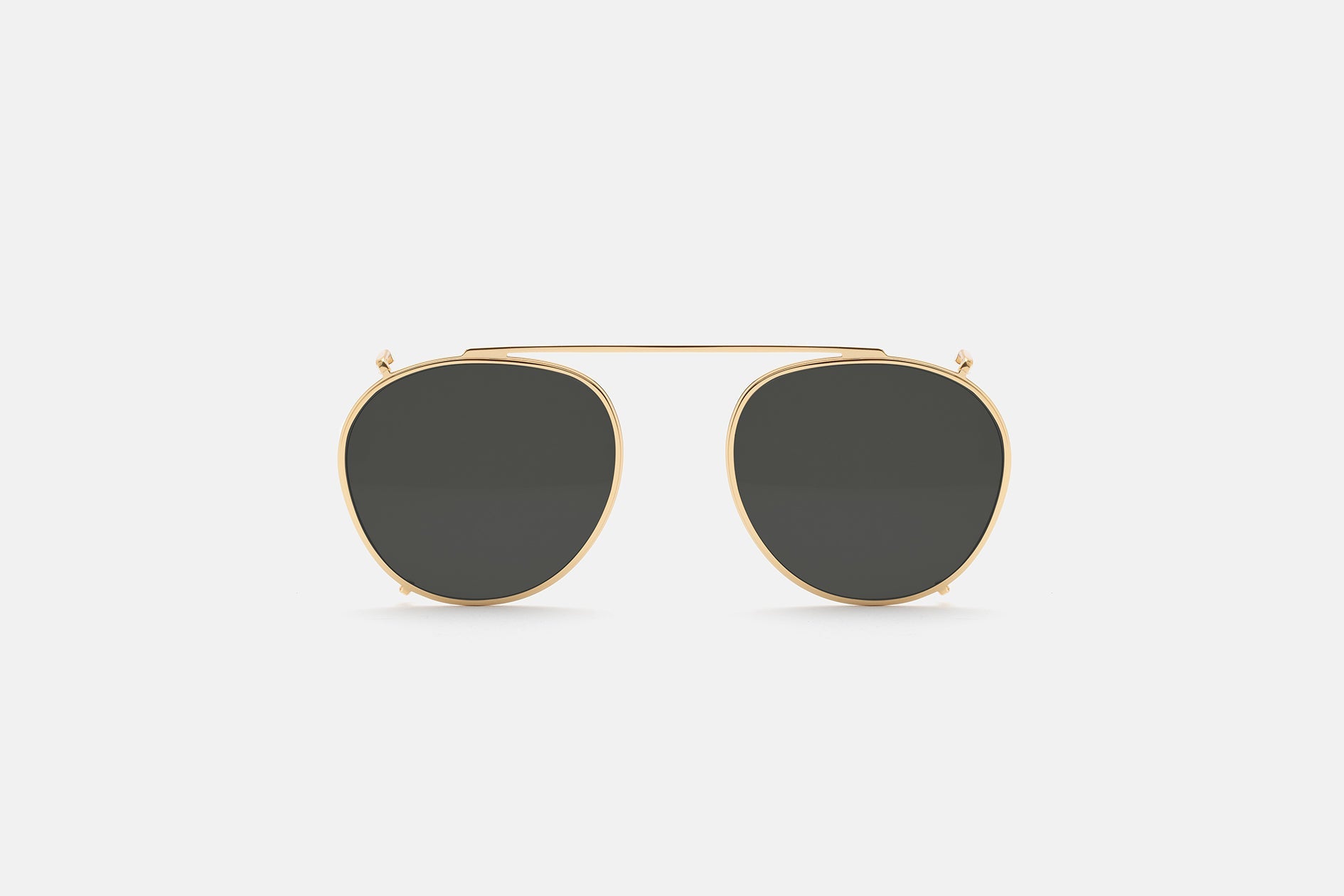 Retrosuperfuture Clip On The Warhol Grey gold frontale