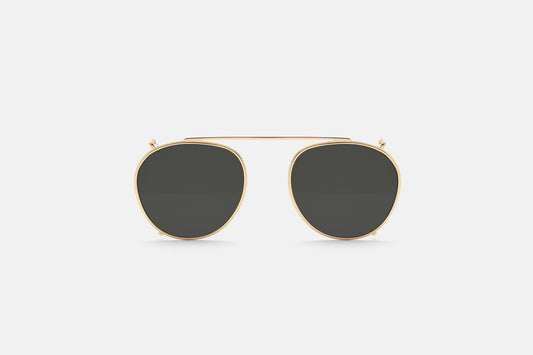 Retrosuperfuture Clip On The Warhol Grey gold frontale