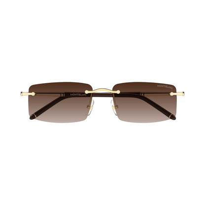 Montblanc MB0443S | Occhiali da sole uomo oro grigio