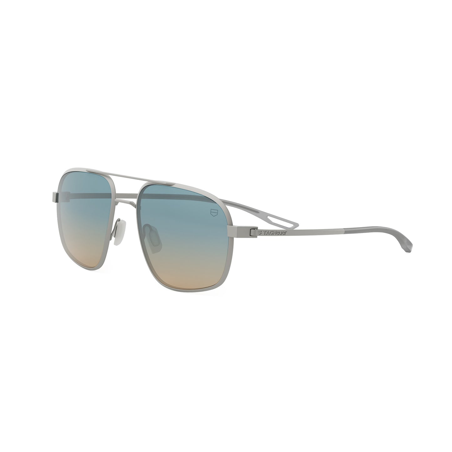 Jack Heuer Silver Pilot Sunglasses