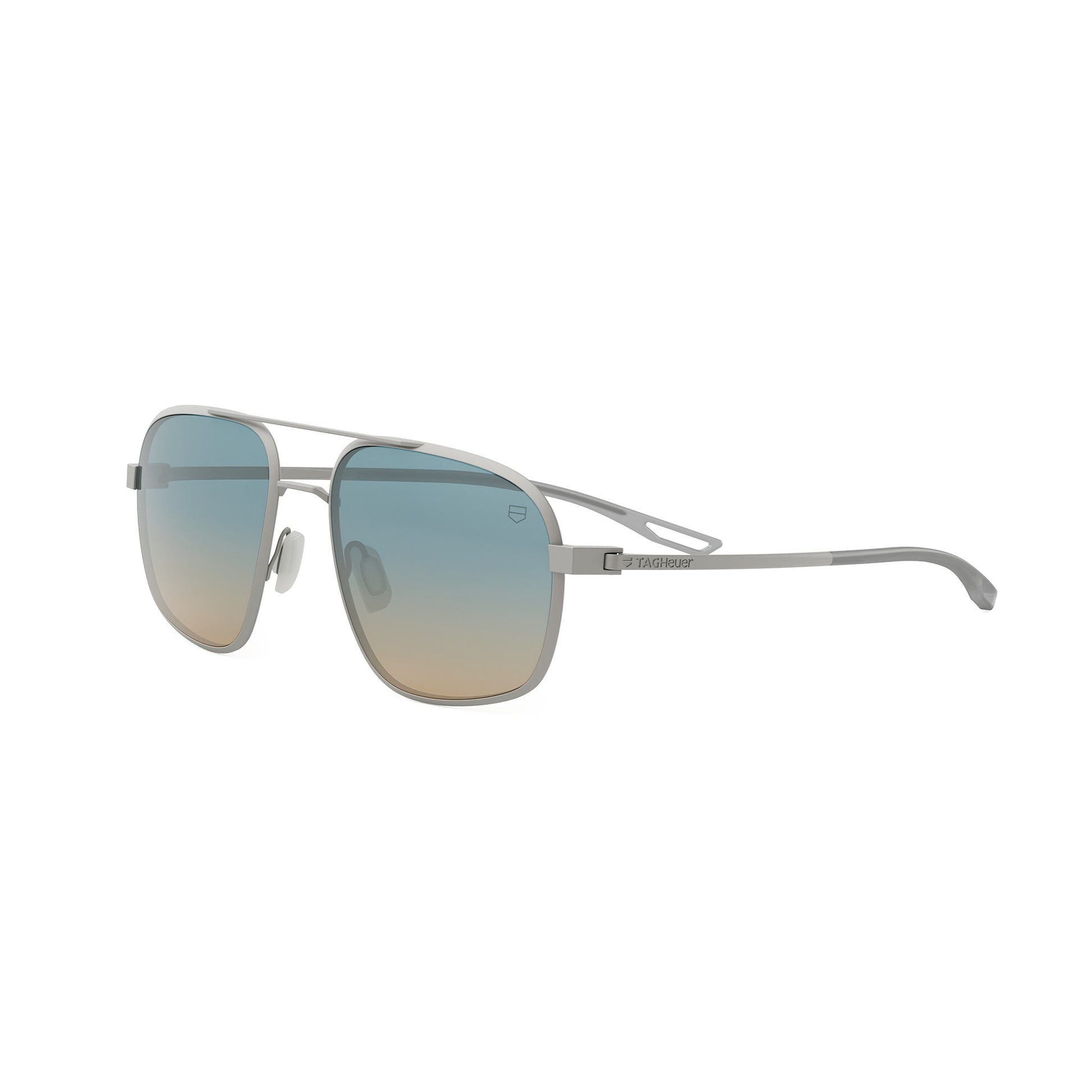 Jack Heuer Silver Pilot Sunglasses