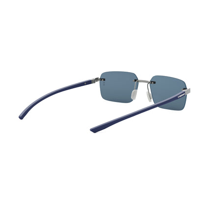 Essential Silver Rectangular Sunglasses