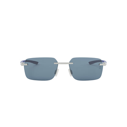 Essential Silver Rectangular Sunglasses
