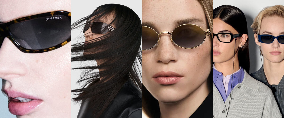 Occhiali da sole e da vista Tom Ford, Balenciaga, Cartier e Vogue Eyewear – campagne