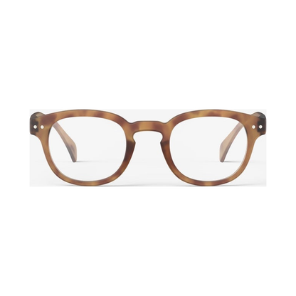 Izipizi READING C HAVANE +2 | Occhiali da vista, immagine quadrata con occhiale centrato e scala uniforme