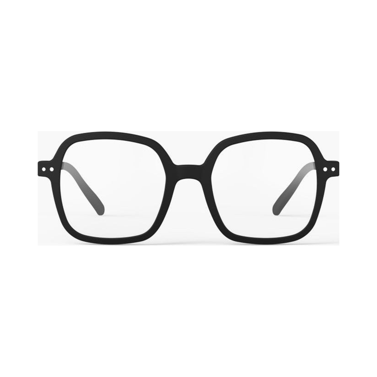 Izipizi READING OFFICE BLACK +1 | Occhiali da vista nero, immagine quadrata con occhiale centrato e scala uniforme