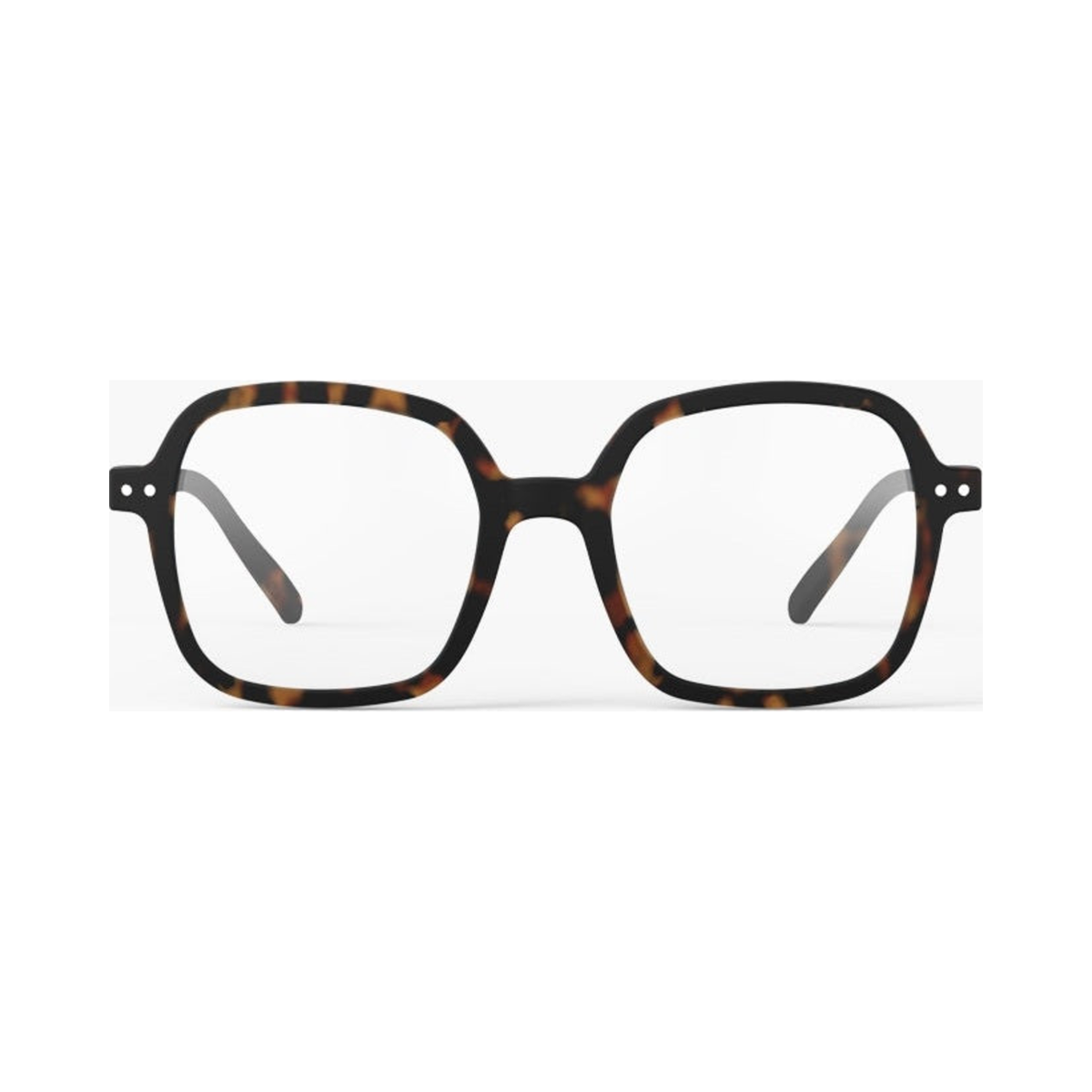 Izipizi READING OFFICE TORTOISE | Occhiali da vista tartaruga, immagine quadrata con occhiale centrato e scala uniforme