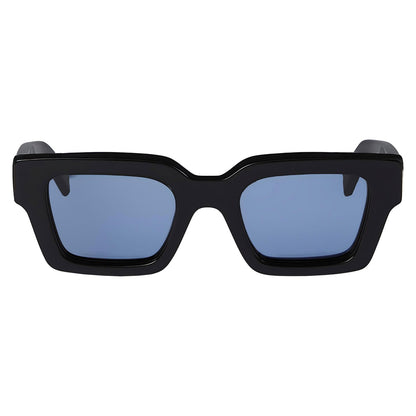 Off-White OW1022 Virgil nero lenti blu - frontale quadrata